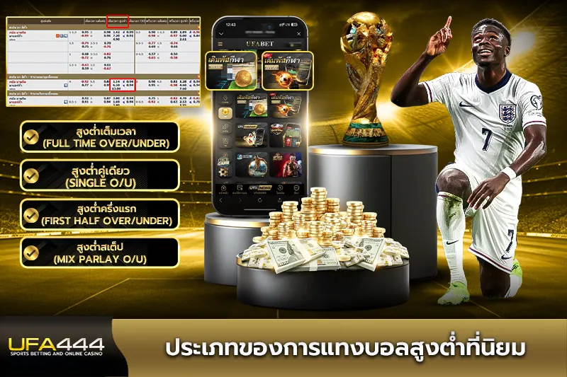 ประเภทของการแทงบอลสูงต่ำที่นิยม