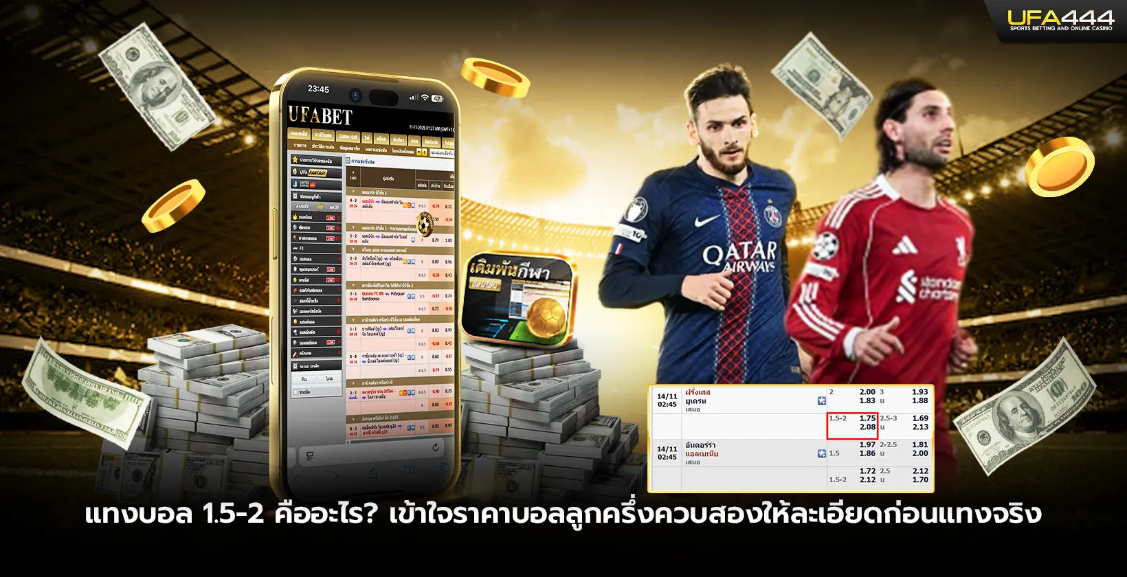 แทงบอล 1.5-2 คืออะไร